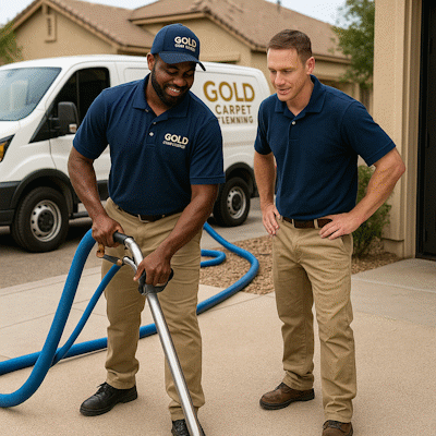 Professional carpet cleaning team working in Paradise Valley